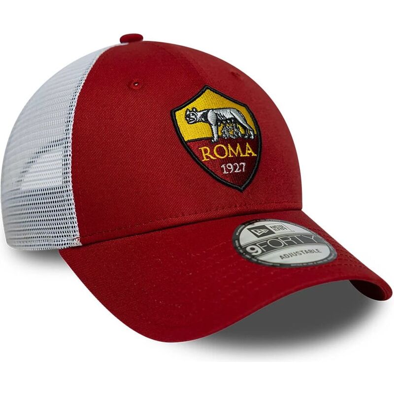 cappello-curvo-rosso-cinghia-regolabile-9forty-league-dei-associazione-sportiva-roma-serie-a-di-new-era