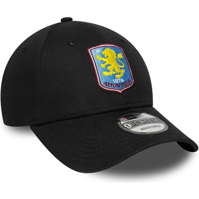 cappello-curvo-nero-cinghia-regolabile-9forty-core-dei-aston-villa-football-club-premier-league-di-new-era cappello-curvo-nero-cinghia-regolabile-9forty-core-dei-aston-villa-football-club-premier-league-di-new-era