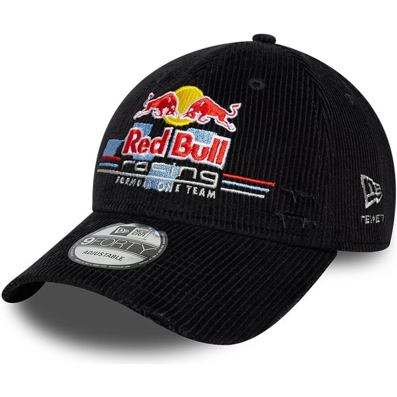 cappello-curvo-nero-cinghia-regolabile-9forty-distressed-cord-dei-red-bull-racing-formula-1-di-new-era