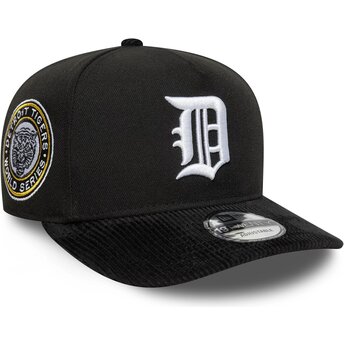 Cappello curvo nero snapback 19TWENTY Cooperstown Cord dei Detroit Tigers MLB di New Era