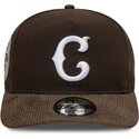 cappello-curvo-marrone-snapback-19twenty-cooperstown-cord-dei-chicago-cubs-mlb-di-new-era