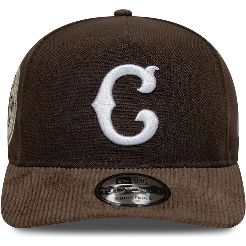 cappello-curvo-marrone-snapback-19twenty-cooperstown-cord-dei-chicago-cubs-mlb-di-new-era