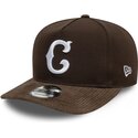 cappello-curvo-marrone-snapback-19twenty-cooperstown-cord-dei-chicago-cubs-mlb-di-new-era