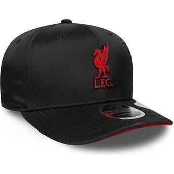 Cappello curvo nero snapback 9SEVENTY Stretch Snap Gradient dei Liverpool Football Club Premier League di New Era