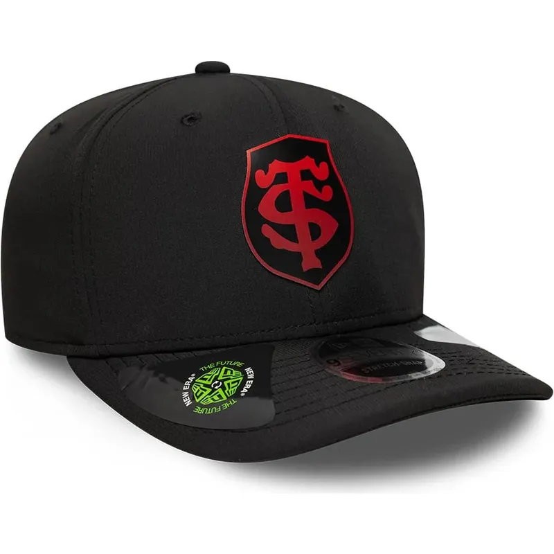 cappello-curvo-nero-snapback-9seventy-stretch-snap-gradient-dei-stade-toulousain-top-14-di-new-era