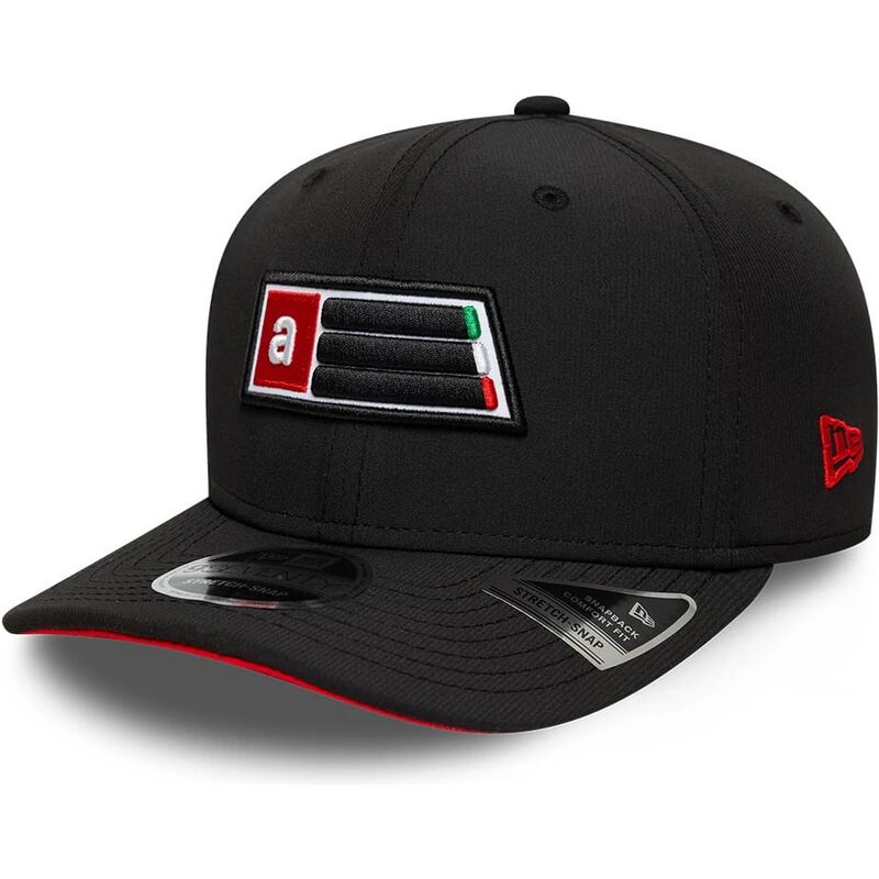 cappello-curvo-nero-snapback-9seventy-stretch-snap-patch-aprilia-piaggio-di-new-era
