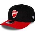 cappello-curvo-nero-snapback-9seventy-stretch-snap-contrast-visor-dei-ducati-motor-motogp-di-new-era