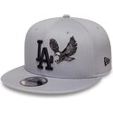 cappello-piatto-grigio-snapback-9fifty-outdoor-icon-dei-los-angeles-dodgers-mlb-di-new-era
