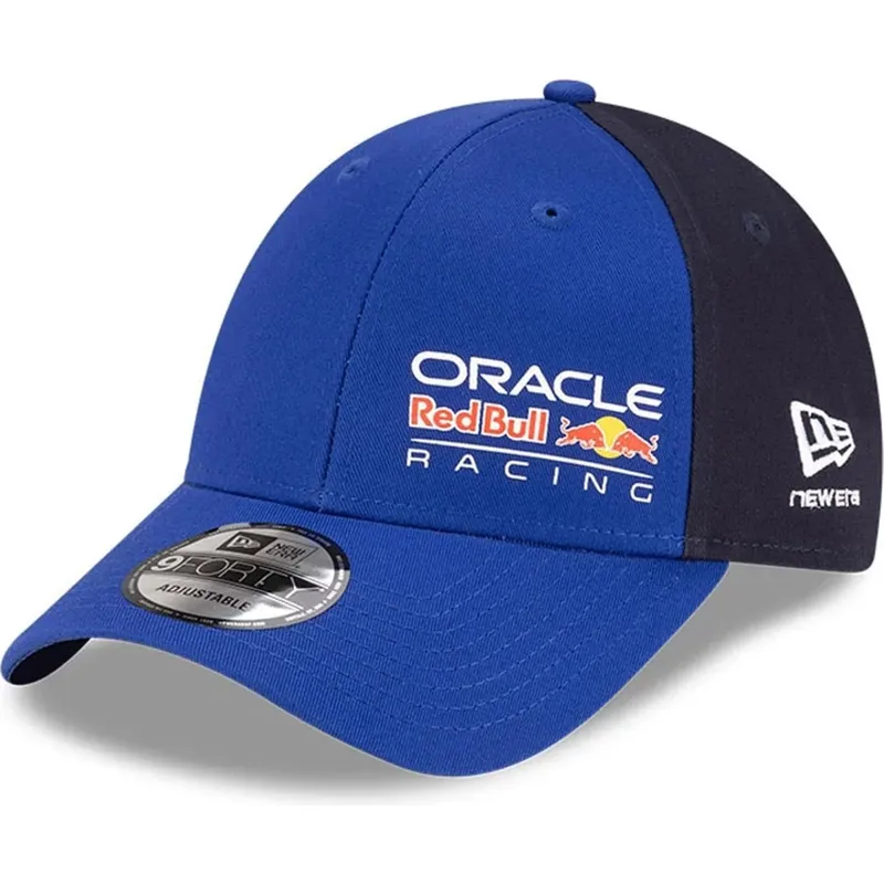 cappello-curvo-blu-snapback-9forty-essential-dei-red-bull-racing-formula-1-di-new-era cappello-curvo-blu-snapback-9forty-essential-dei-red-bull-racing-formula-1-di-new-era