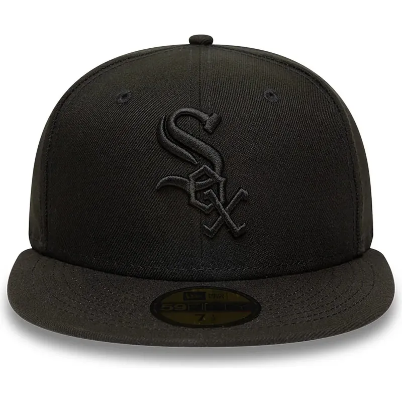 cappello-piatto-nero-aderente-59fifty-dei-chicago-white-sox-mlb-di-new-era cappello-piatto-nero-aderente-59fifty-dei-chicago-white-sox-mlb-di-new-era