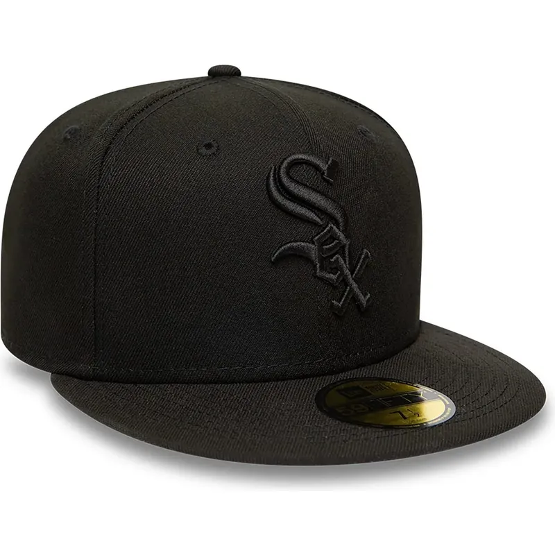 cappello-piatto-nero-aderente-59fifty-dei-chicago-white-sox-mlb-di-new-era cappello-piatto-nero-aderente-59fifty-dei-chicago-white-sox-mlb-di-new-era