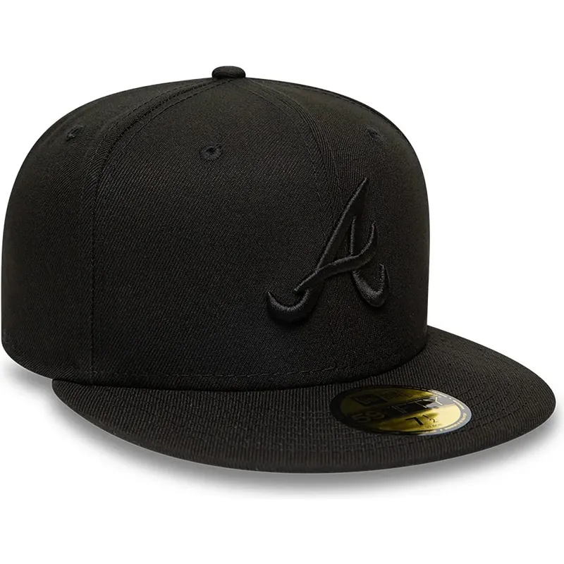 cappello-piatto-nero-aderente-59fifty-dei-atlanta-braves-mlb-di-new-era cappello-piatto-nero-aderente-59fifty-dei-atlanta-braves-mlb-di-new-era