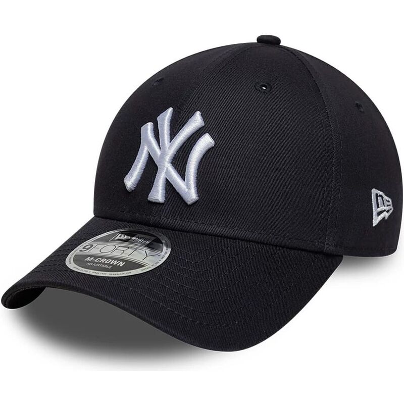 cappello-curvo-blu-marino-snapback-9forty-m-crown-side-script-dei-new-york-yankees-mlb-di-new-era