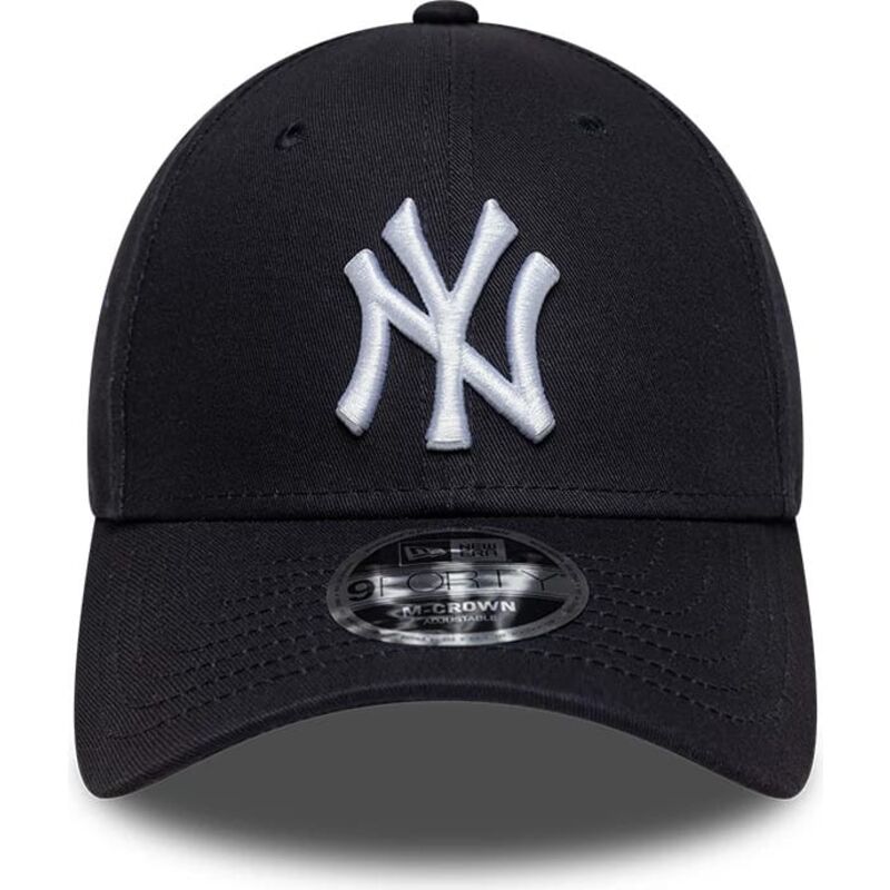 cappello-curvo-blu-marino-snapback-9forty-m-crown-side-script-dei-new-york-yankees-mlb-di-new-era
