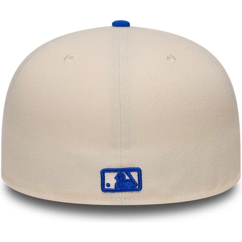 cappello-piatto-beige-aderente-59fifty-league-essential-dei-new-york-yankees-mlb-di-new-era