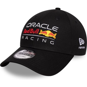 Cappello curvo nero cinghia regolabile 9FORTY Core dei Red Bull Racing Formula 1 di New Era