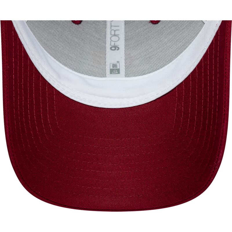 cappello-curvo-rosso-cinghia-regolabile-9forty-league-dei-fc-barcelona-laliga-di-new-era