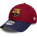 cappello-curvo-rosso-cinghia-regolabile-9forty-contrast-dei-fc-barcelona-laliga-di-new-era