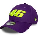 cappello-curvo-viola-cinghia-regolabile-9forty-wordmark-dei-valentino-rossi-vr46-motogp-di-new-era