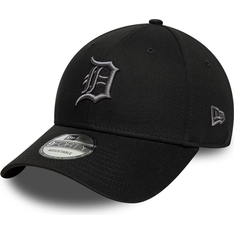 cappello-curvo-nero-cinghia-regolabile-9forty-league-essential-dei-detroit-tigers-mlb-di-new-era
