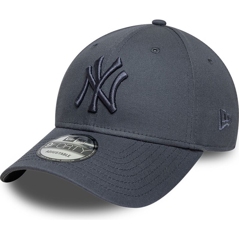 cappello-curvo-grigio-cinghia-regolabile-9forty-league-essential-dei-new-york-yankees-mlb-di-new-era