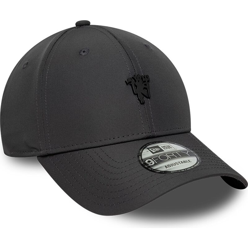 cappello-curvo-grigio-cinghia-regolabile-9forty-metal-dei-manchester-united-football-club-premier-league-di-new-era cappello-curvo-grigio-cinghia-regolabile-9forty-metal-dei-manchester-united-football-club-premier-league-di-new-era