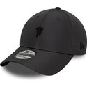 cappello-curvo-grigio-cinghia-regolabile-9forty-metal-dei-manchester-united-football-club-premier-league-di-new-era