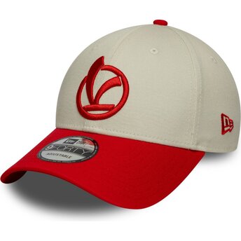 Cappello curvo rosso cinghia regolabile 9FORTY Contrast Visor Vespa Piaggio di New Era