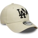 cappello-curvo-beige-cinghia-regolabile-9forty-outdoor-icon-dei-los-angeles-dodgers-mlb-di-new-era