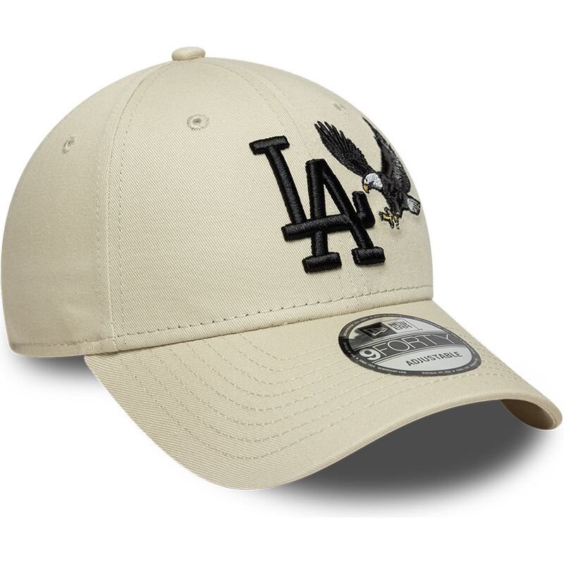 cappello-curvo-beige-cinghia-regolabile-9forty-outdoor-icon-dei-los-angeles-dodgers-mlb-di-new-era