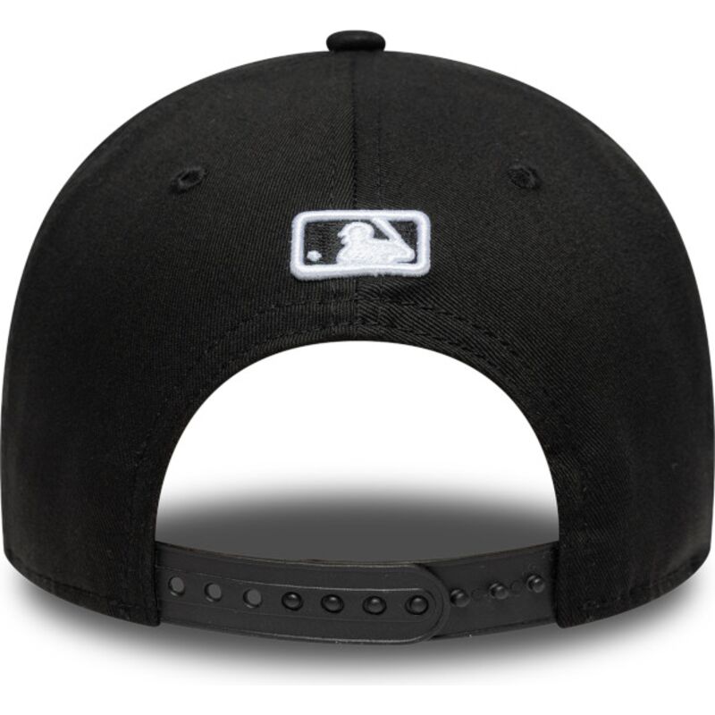 cappello-curvo-nero-snapback-9forty-m-crown-dei-los-angeles-dodgers-mlb-di-new-era