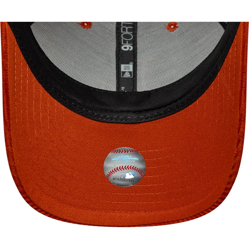 cappello-curvo-arancia-cinghia-regolabile-9forty-m-crown-cord-dei-los-angeles-dodgers-mlb-di-new-era
