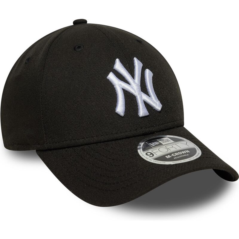 cappello-curvo-nero-snapback-9forty-m-crown-dei-new-york-yankees-mlb-di-new-era
