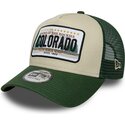 cappello-curvo-verde-snapback-a-frame-license-plate-dei-colorado-di-new-era