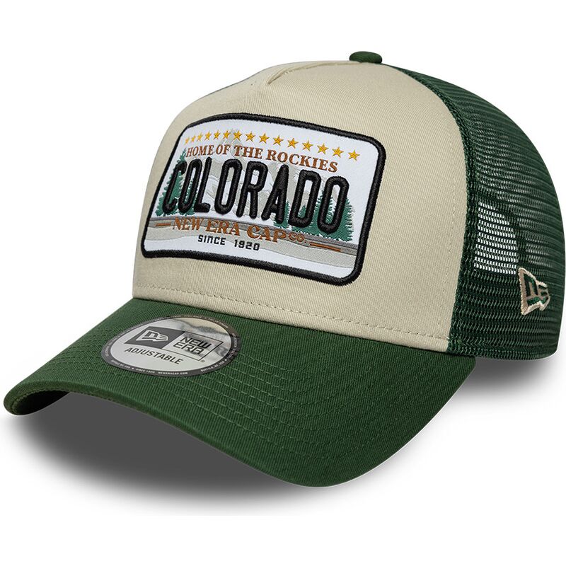 cappello-curvo-verde-snapback-a-frame-license-plate-dei-colorado-di-new-era cappello-curvo-verde-snapback-a-frame-license-plate-dei-colorado-di-new-era