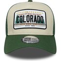 cappello-curvo-verde-snapback-a-frame-license-plate-dei-colorado-di-new-era