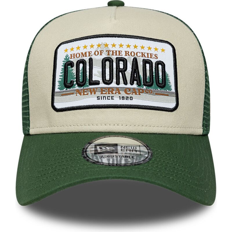 cappello-curvo-verde-snapback-a-frame-license-plate-dei-colorado-di-new-era cappello-curvo-verde-snapback-a-frame-license-plate-dei-colorado-di-new-era