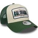 cappello-curvo-verde-snapback-a-frame-license-plate-dei-colorado-di-new-era