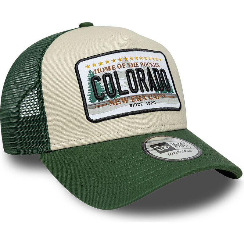 cappello-curvo-verde-snapback-a-frame-license-plate-dei-colorado-di-new-era cappello-curvo-verde-snapback-a-frame-license-plate-dei-colorado-di-new-era