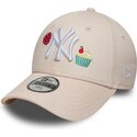 cappello-curvo-rosa-cinghia-regolabile-per-bambino-9forty-food-icon-cupcake-dei-new-york-yankees-mlb-di-new-era