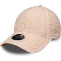 cappello-curvo-rosa-snapback-per-bambino-rosa-9forty-m-crown-winter-borg-dei-new-york-yankees-mlb-di-new-era