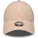 cappello-curvo-rosa-snapback-per-bambino-rosa-9forty-m-crown-winter-borg-dei-new-york-yankees-mlb-di-new-era