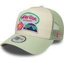 cappello-curvo-verde-snapback-per-bambino-a-frame-outdoor-di-new-era