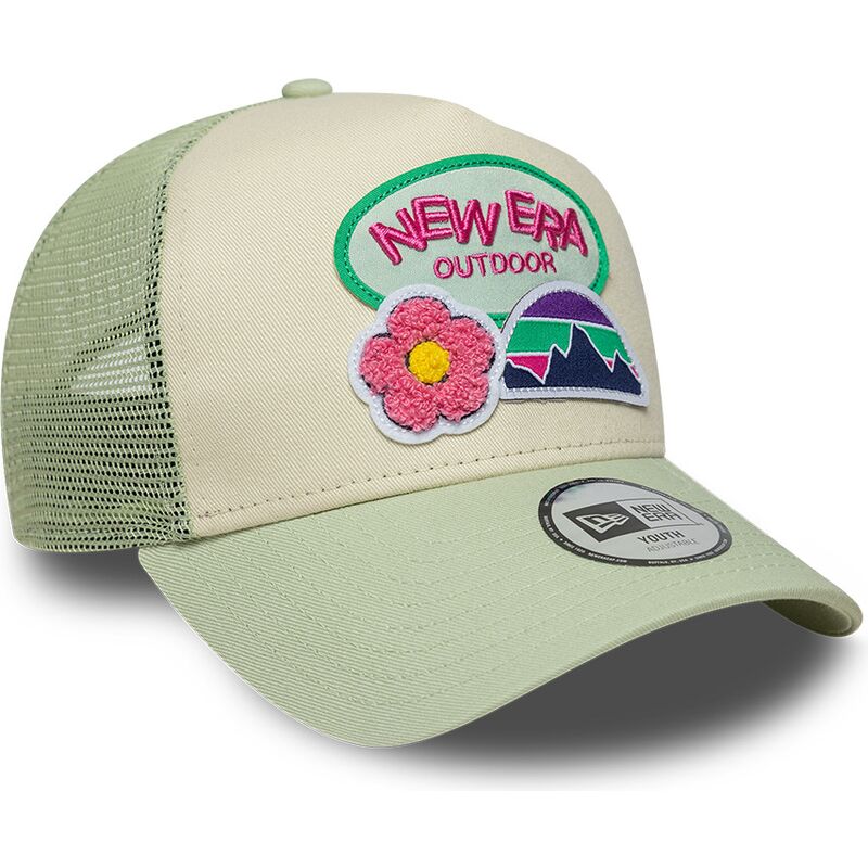 cappello-curvo-verde-snapback-per-bambino-a-frame-outdoor-di-new-era cappello-curvo-verde-snapback-per-bambino-a-frame-outdoor-di-new-era