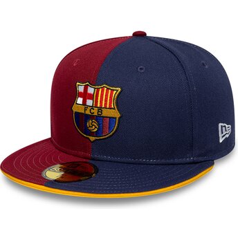 Cappello piatto multicolore aderente 59FIFTY 9FIFTY Poly dei FC Barcelona LALIGA di New Era