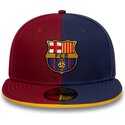 cappello-piatto-multicolore-aderente-59fifty-9fifty-poly-dei-fc-barcelona-laliga-di-new-era