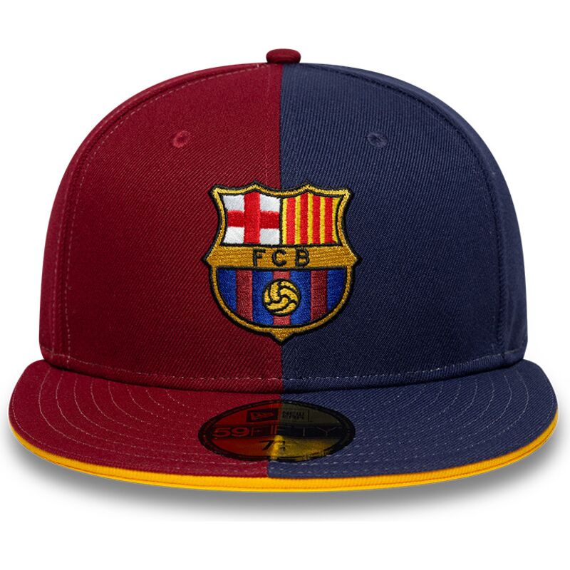 cappello-piatto-multicolore-aderente-59fifty-9fifty-poly-dei-fc-barcelona-laliga-di-new-era