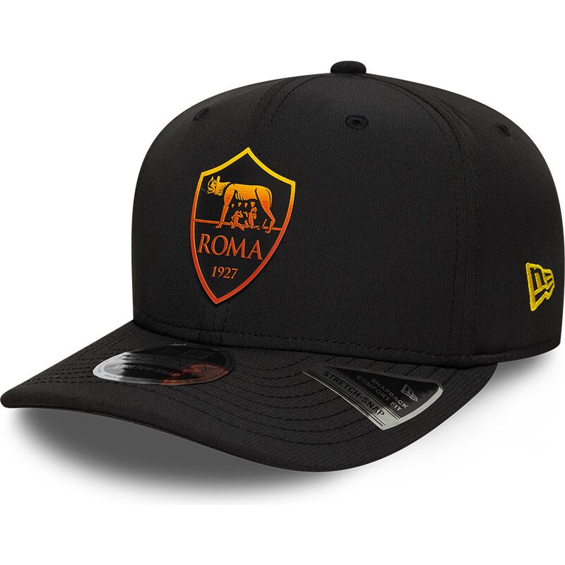 cappello-curvo-nero-snapback-9seventy-stretch-snap-repreve-dei-associazione-sportiva-roma-serie-a-di-new-era