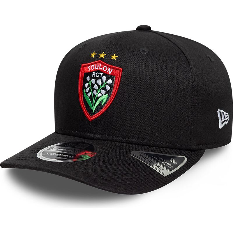 cappello-curvo-nero-snapback-9seventy-stretch-snap-lily-dei-rugby-club-toulonnais-french-rugby-federation-ffr-di-new-era