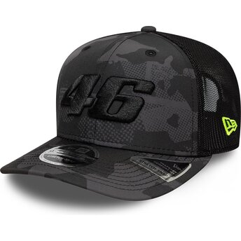 Cappello curvo mimetizzazione snapback 9SEVENTY Stretch Snap dei Valentino Rossi VR46 MotoGP di New Era